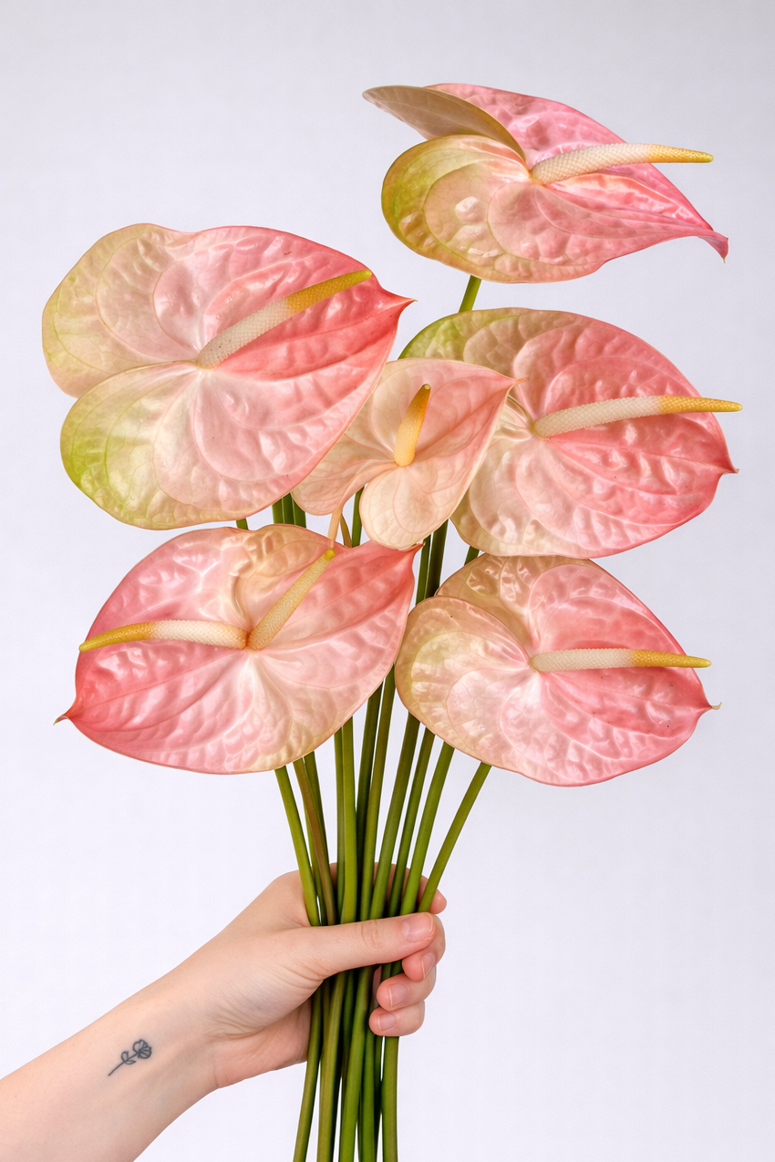 peach anthurium Anthurium Pink