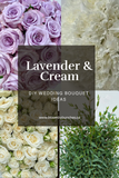 Load image into Gallery viewer, Lavender roses, white carnations, cream spray roses, and eucalyptus greenery arranged in a Lavender &amp; Cream Combo Box floral collection for wedding bouquets.