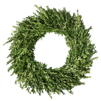 GREEN BOXWOOD WREATH - 30