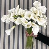 Load image into Gallery viewer, CALLA LILY LARGE WHITE - OPEN CUT - White / 30-40CM / 10 - Fresh Cut Flowers