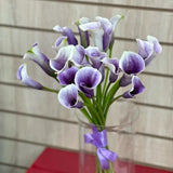 Load image into Gallery viewer, Calla Lily Mini Lavander -DIY Wedding &amp; Event Flower - Lavender / 30-40CM / 10 - Flowers