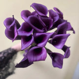Load image into Gallery viewer, Calla Lily Mini Purple -DIY Wedding &amp; Event Flower - Purple / 30-40CM / 10 - Flowers