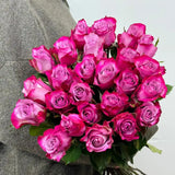 Load image into Gallery viewer, DEEP PURPLE ROSE - Purple / 50CM / 25 - Fresh Cut Flowers