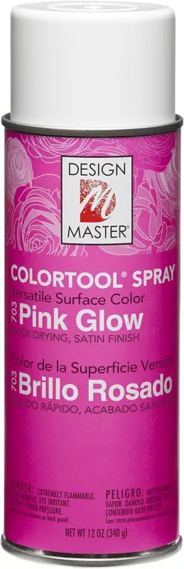 Design Master Colortool Spray Paint 12 oz Can Perfect Pink - Decorative