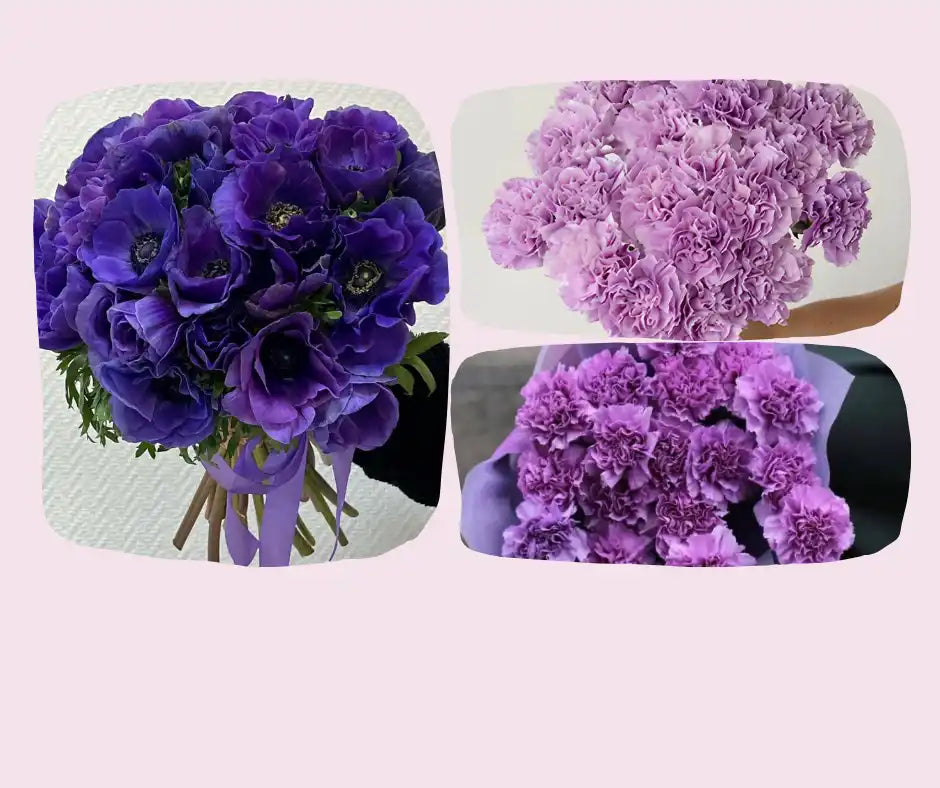 Floral bouquet collage.