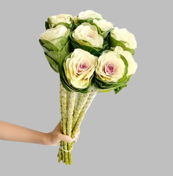 White Kale bouquet -bloombybunches.ca