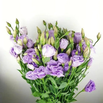Lavender Lisianthus Arrangement - Elegant Centerpiece for Weddings (BloombyBunches.ca)