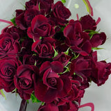 Load image into Gallery viewer, SPRAY ROSE BURGUNDY - Burgundy / 40 to 50 CM / 10 - Fresh Cut Flowers