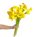 Load image into Gallery viewer, CALLA LILLY MINI YELLOW Bouquet - bloombybunches.ca