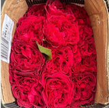 Load image into Gallery viewer, David Austin Rose - Tess (Red) bouquet/centerpiece for weddings and events (BloombyBunches.ca)